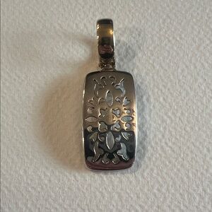 Premier Designs Gold and Silver-Tone Filigree Pendant